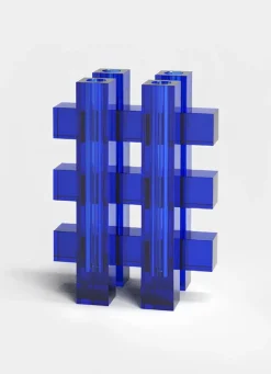 Fundamental Berlin Hash vase, cobalt