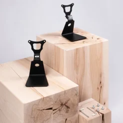 Genelec Table stand for G One speaker, L shaped, black