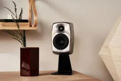 Genelec Table stand for G Two speaker, L shaped, black
