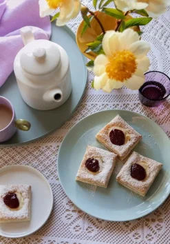 Georg Jensen Bernadotte cake plate, 17 cm, porcelain