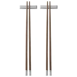 Georg Jensen Bernadotte chopsticks with rest, 2 pcs