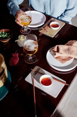 Georg Jensen Bernadotte chopsticks with rest, 2 pcs