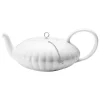 Georg Jensen Bernadotte tea pot, 1,2 L, porcelain - stainless steel