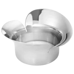 Georg Jensen Bloom pillar candleholder, stainless steel