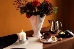 Georg Jensen Bloom pillar candleholder, stainless steel