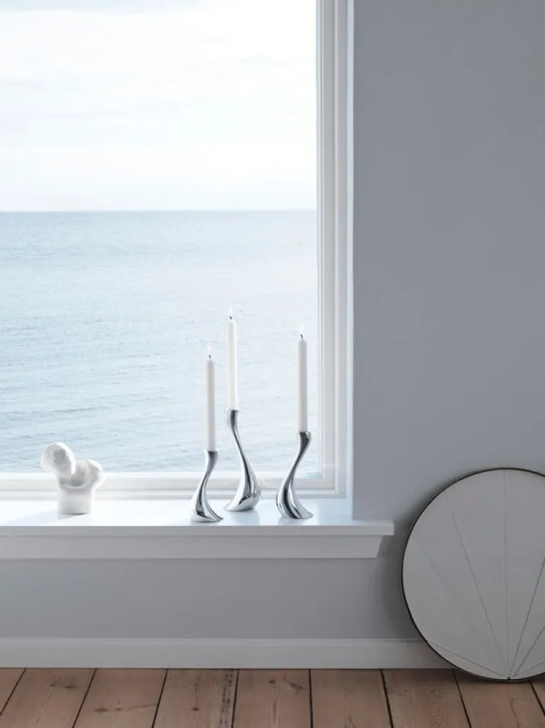 Georg Jensen Cobra candlestick, 2 pcs