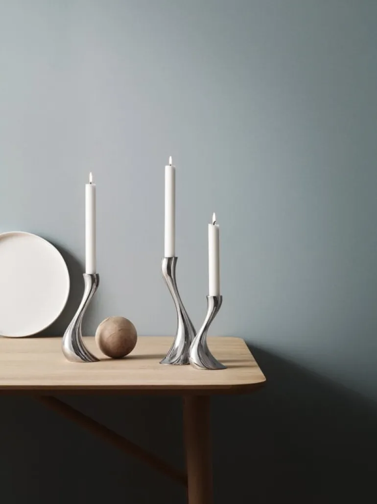 Georg Jensen Cobra candlestick, 2 pcs