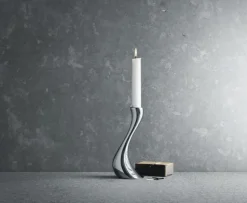 Georg Jensen Cobra candlestick, 2 pcs