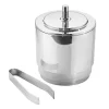 Georg Jensen Manhattan ice bucket with tongs, 1,5 L