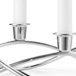 Georg Jensen Season candleholder, mirror-polished steel