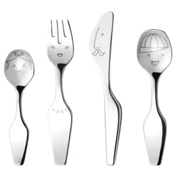 Georg Jensen The Twist Family child's cutlery set, 4 pcs