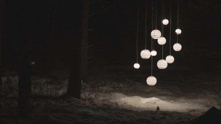 Graypants Moon14 pendant, white