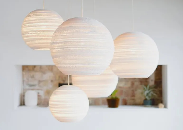 Graypants Moon18 pendant, white