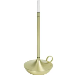 Graypants Wick portable table lamp, brass