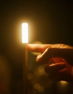 Graypants Wick portable table lamp, brass