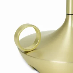 Graypants Wick portable table lamp, brass