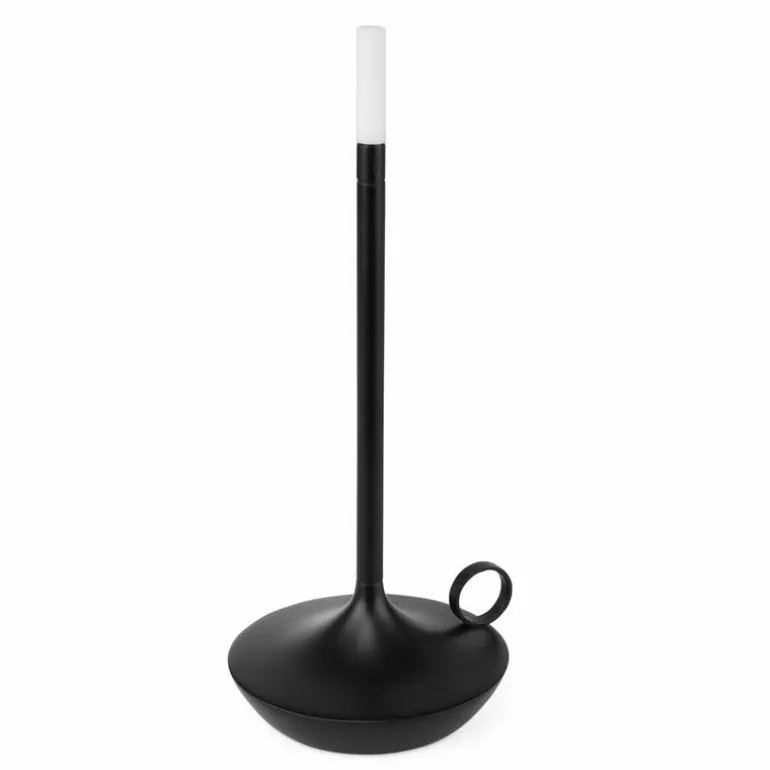 Graypants Wick portable table lamp, black