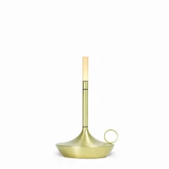 Graypants Wick S portable table lamp, brass