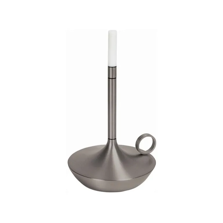 Graypants Wick S portable table lamp, graphite