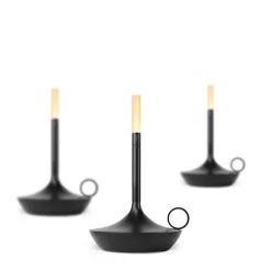 Graypants Wick S portable table lamp, black