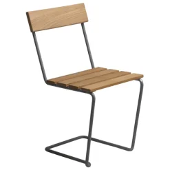 Grythyttan Stålmöbler Chair 1, galvanized steel - teak