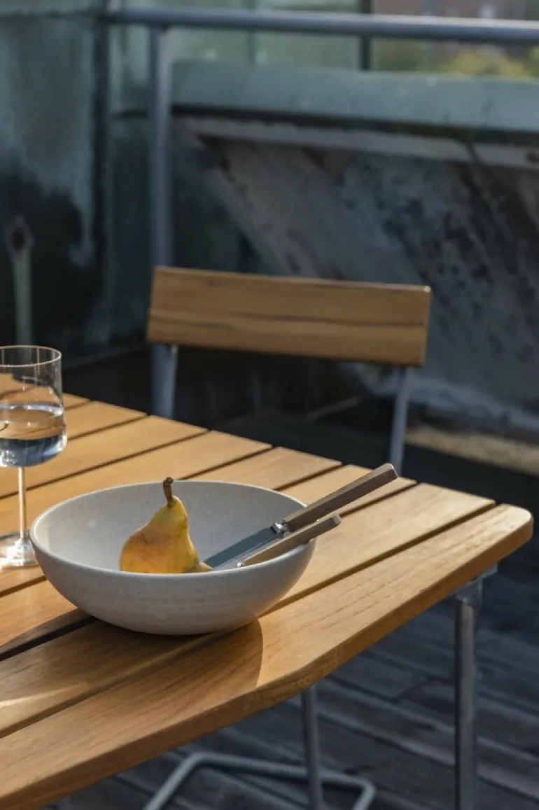 Grythyttan Stålmöbler Chair 1, galvanized steel - teak