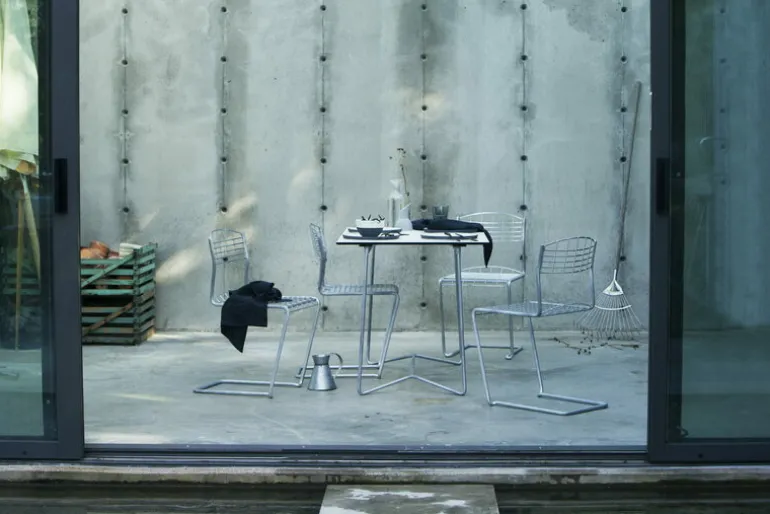 Grythyttan Stålmöbler High Tech Chair, galvanized steel