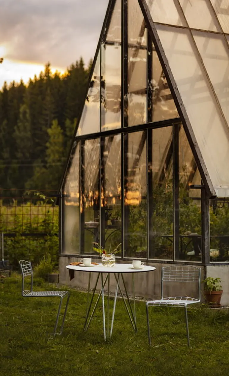 Grythyttan Stålmöbler High Tech Chair, galvanized steel