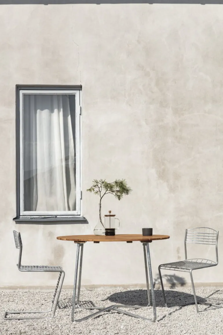 Grythyttan Stålmöbler High Tech Chair, galvanized steel