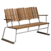 Grythyttan Stålmöbler Sofa 6, galvanized steel - teak
