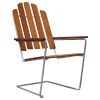 Grythyttan Stålmöbler Sunlounger A3, galvanized steel - teak