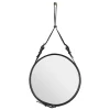 GUBI Adnet mirror, S, black leather