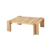 GUBI Atmosfera coffee table, 113 x 100 cm, teak
