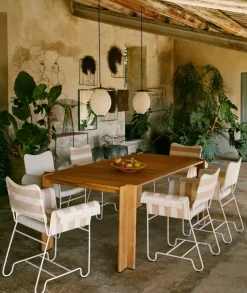 GUBI Atmosfera table, 209 x 105 cm, teak