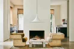 GUBI Basket lounge chair, rattan - Mumble 40