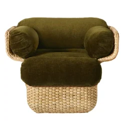 GUBI Basket lounge chair, rattan - Mumble 40