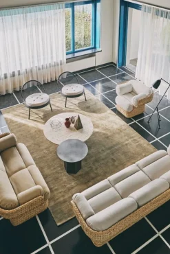 GUBI Basket lounge chair, rattan - Lorkey 40