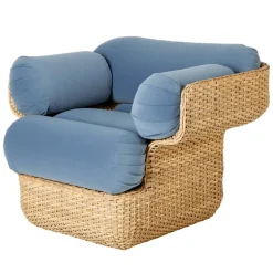 GUBI Basket lounge chair, rattan - Sunday 002