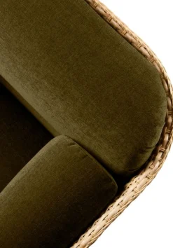 GUBI Basket 2-seater sofa, rattan - Mumble 40