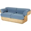 GUBI Basket 2-seater sofa, rattan - Sunday 002