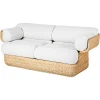 GUBI Basket 2-seater sofa, rattan - Lorkey 40