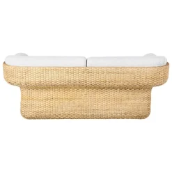 GUBI Basket 2-seater sofa, rattan - Lorkey 40