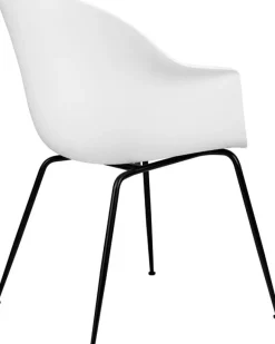 GUBI Bat chair, pure white - black base