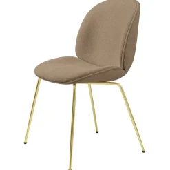 GUBI Beetle chair, brass semi matt - Light Boucle 03