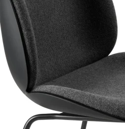 GUBI Beetle chair, conic matt black - black - Hallingdal 65 173