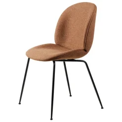 GUBI Beetle chair, full.upholst.,conic matt black, Around boucle 032