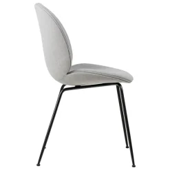 GUBI Beetle chair, fully upholstered, conic matt black, Remix 3 123