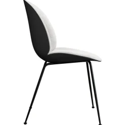 GUBI Beetle chair, matt black - black - Light Boucle 001