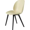 GUBI Beetle chair, plastic edition, black - pastel green