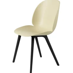 GUBI Beetle chair, plastic edition, black - pastel green